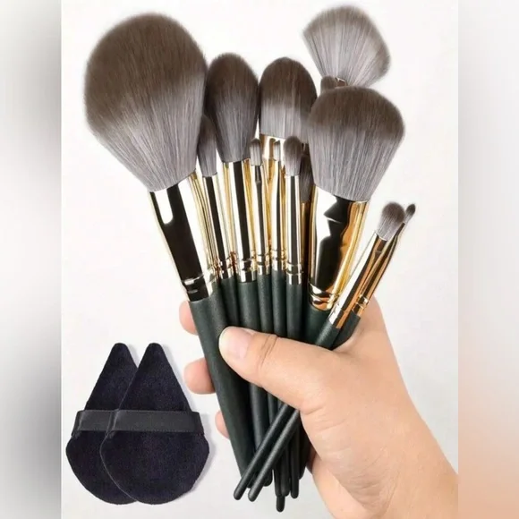14 Pcs Ultra Soft Professional Portable Makeup Brushes - Picture 1 of 5